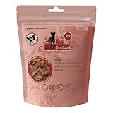 catz finefood Meatz Katzen Leckerlies Huhn N° 3 - knusprige Fleischstreifen, gegrilltes Hühnerfleisch mit Biotin für gänzendes Fell - Katzensnack ohne Zucker, getreidefrei, 45g