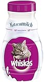 Whiskas Katzenmilch für Kätzchen ab 6 Wochen, 15 Flaschen, 15x200ml – Leckerer Snack für eine glückliche Katze, laktosereduziert und leicht verdaulich